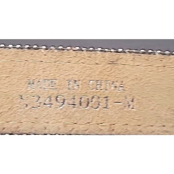 Vintage Nocona Studded Rhinestone Leather Belt Women’s M 34–36" Bling Y2K - Picture 4 of 11